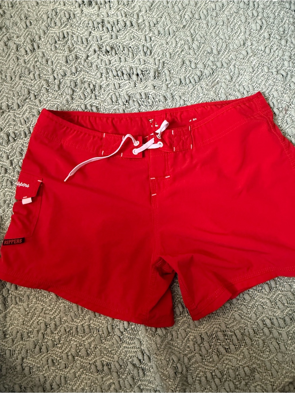 Maui Rippers Solid Red Board Shorts 14